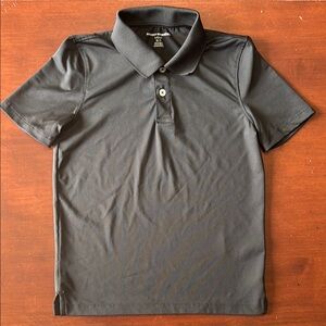 Boys Black Amazon Essentials Polo Shirt